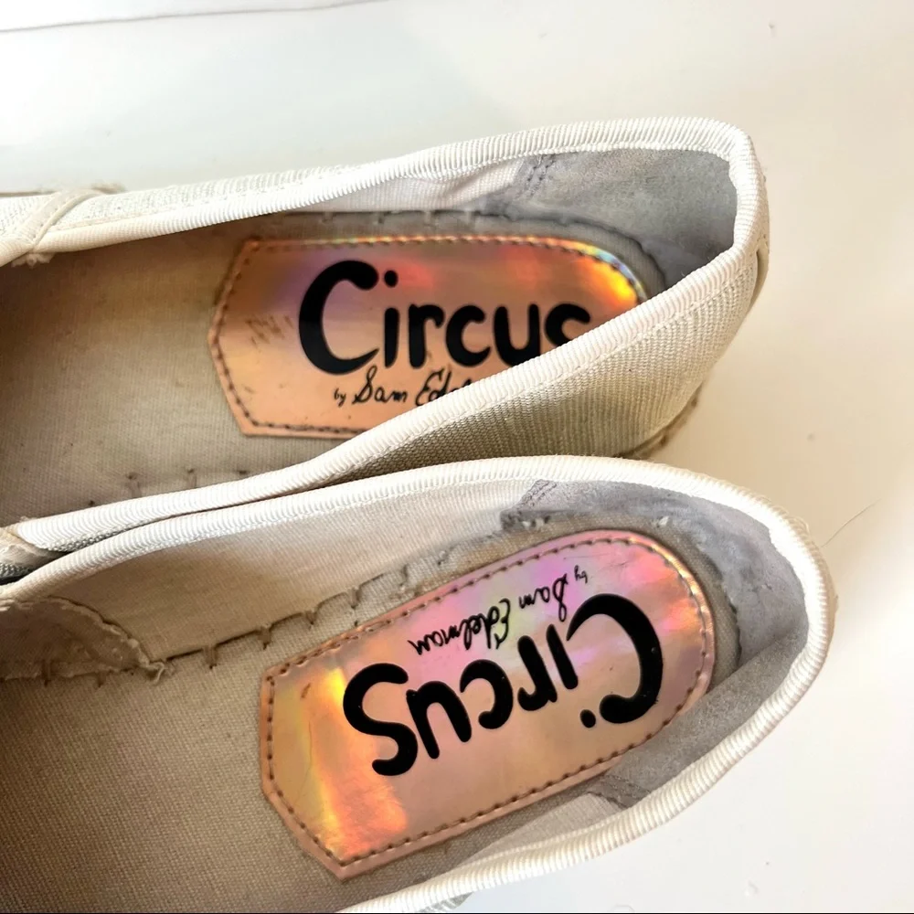 Circus by SAM EDELMAN Loretta Espadrille Embellished Flats—SZ. 6.5